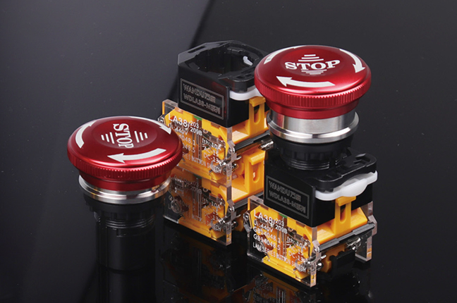 Interruptores de parada de emergencia de alta corriente