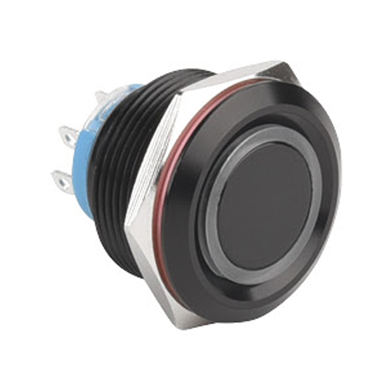 Interruptor de botón pulsador de metal económico de corriente grande de 22 mm