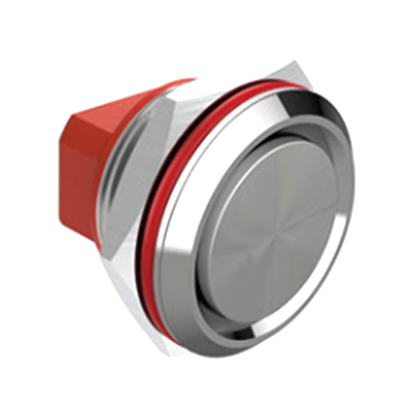 Interruptor de botón de metal momentáneo impermeable de carrera corta de 12 mm