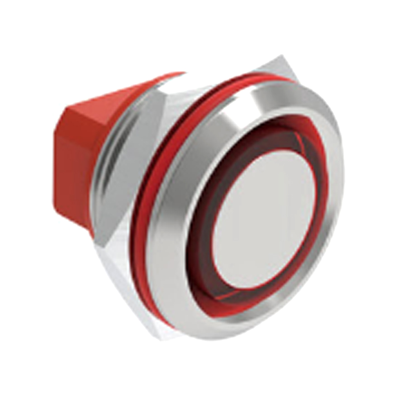 Interruptor de botón de metal de recorrido corto impermeable de 16 mm