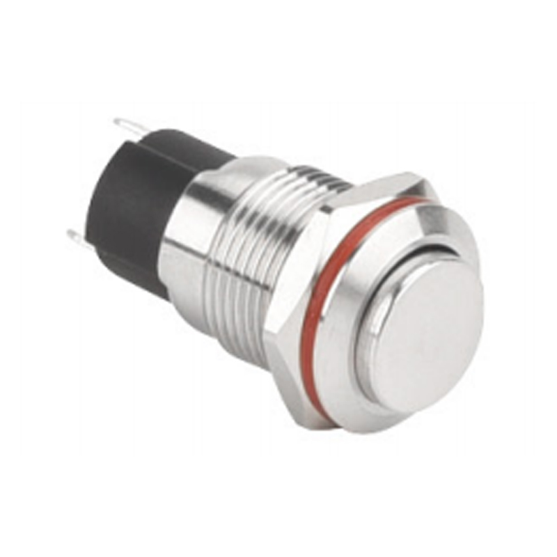 Pulsador metálico IP67 de 12 mm para control de 220 V/250 V