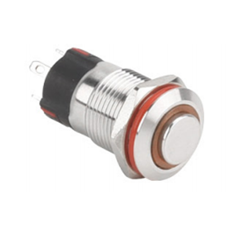 Pulsador metálico IP67 de 12 mm para control de 220 V/250 V