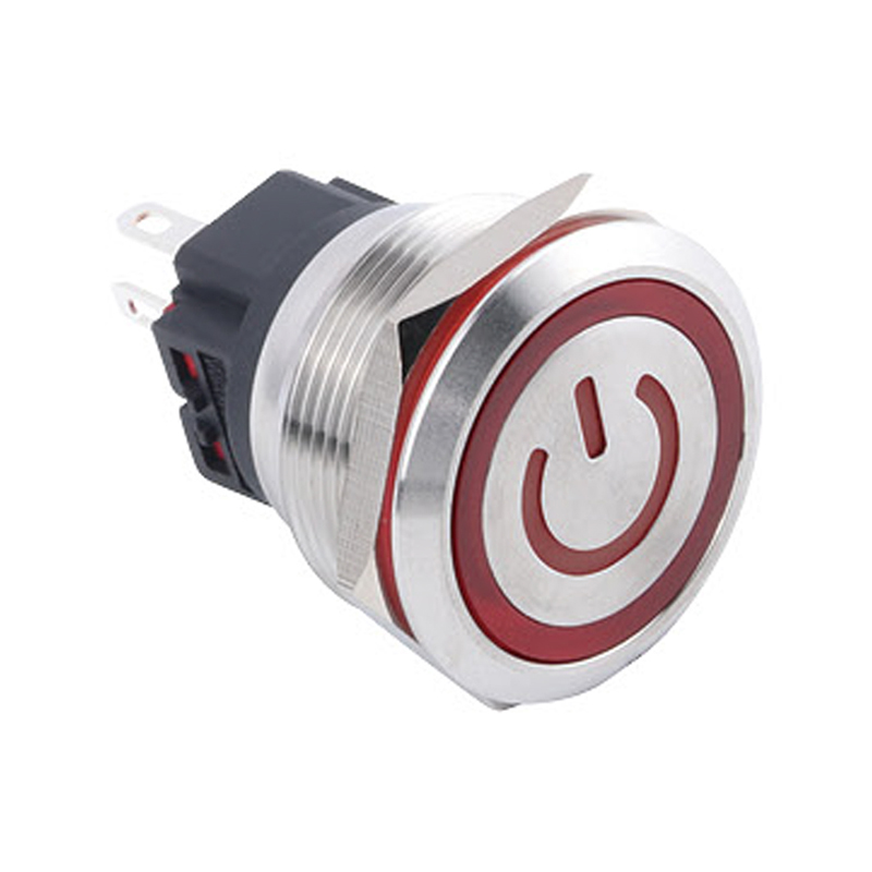 Interruptor de botón autoblocante 1NO1NC de 25 mm