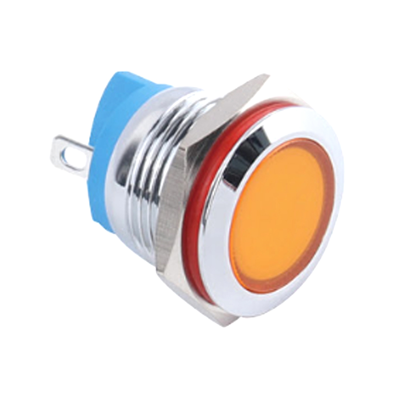 Luz indicadora de metal con plano de pie de tornillo de 16 mm