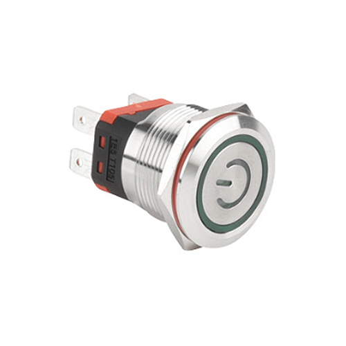 WD22D-P2-EC-□□-S Interruptores pulsadores metálicos de alta corriente             WD22D-P2-EC-□□-S Interruptores pulsadores metálicos de alta corriente