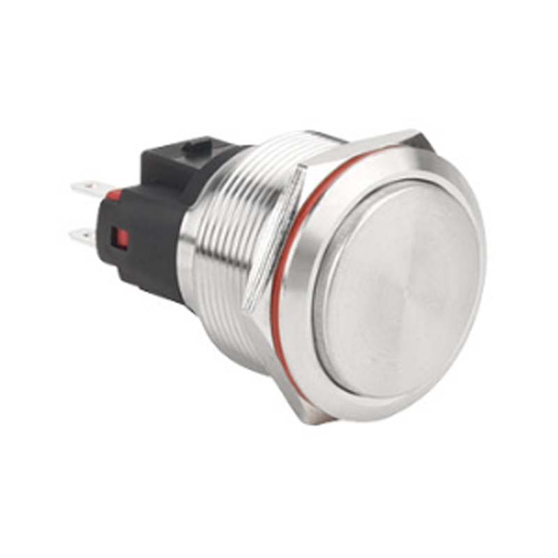 Interruptor de botón pulsador de metal de acero inoxidable IP67 resistente al agua de 25 mm