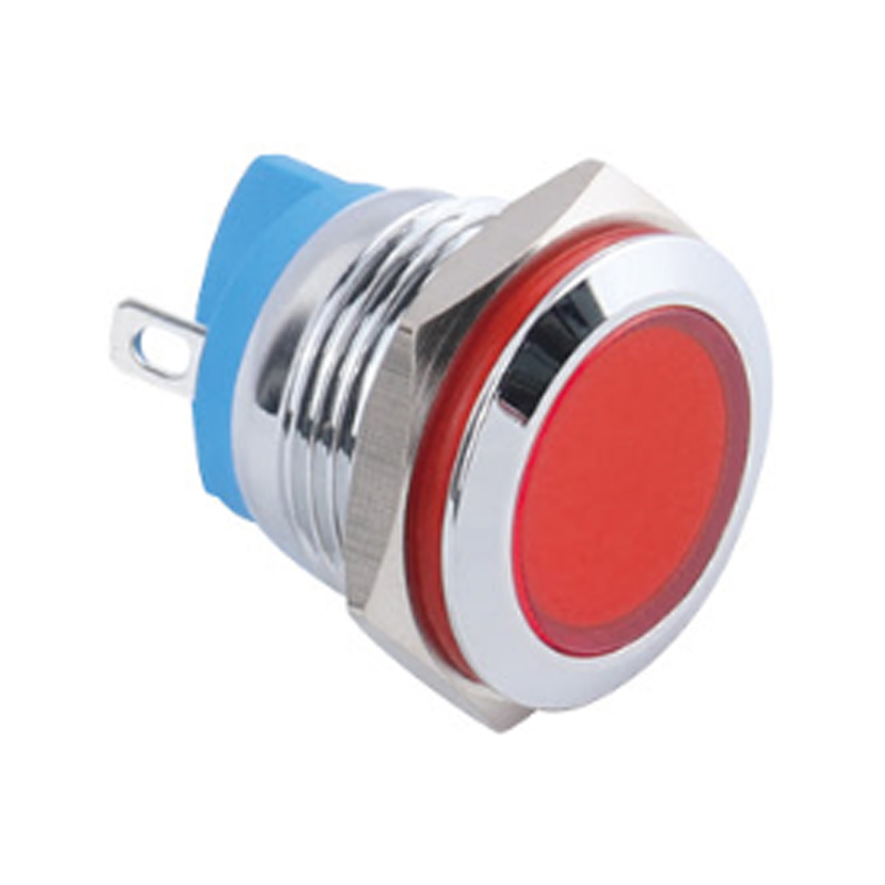 Luz indicadora de metal con plano de pie de tornillo de 16 mm