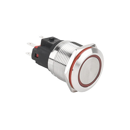 WD22E-P11-E-□□-S Interruptores pulsadores metálicos de alta corriente             WD22E-P11-E-□□-S Interruptores pulsadores metálicos de alta corriente