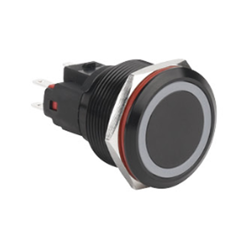 Interruptor de botón pulsador de metal de acero inoxidable IP67 resistente al agua de 25 mm