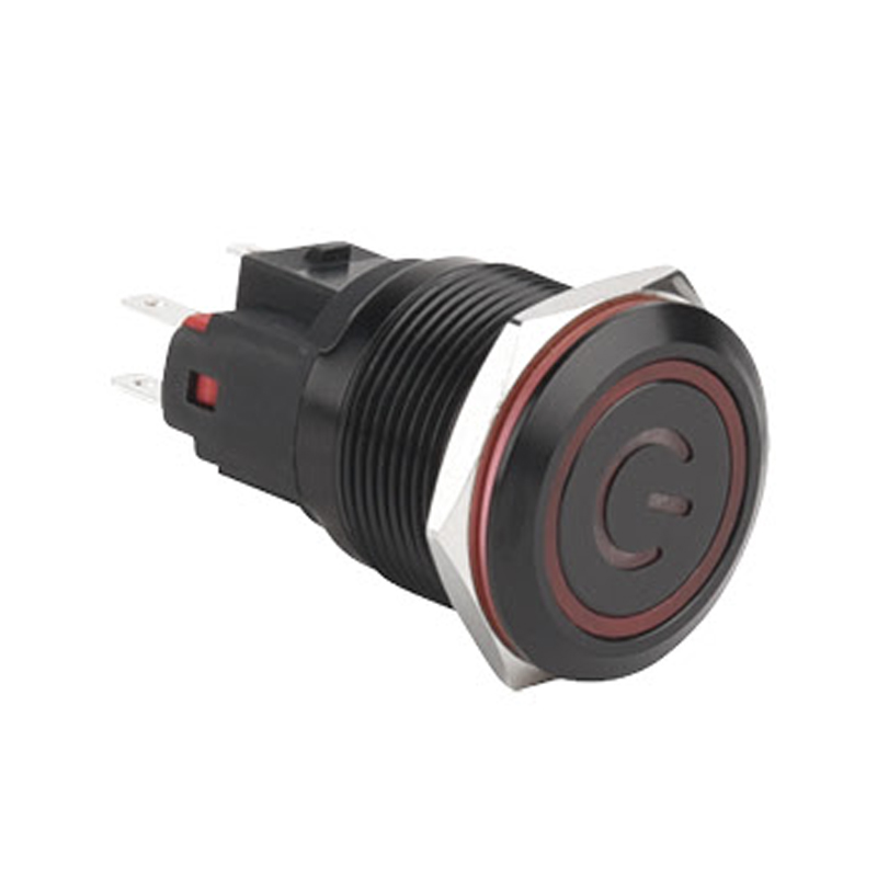 Interruptor de botón pulsador 1NO1NC de tamaño de instalación de 22 mm