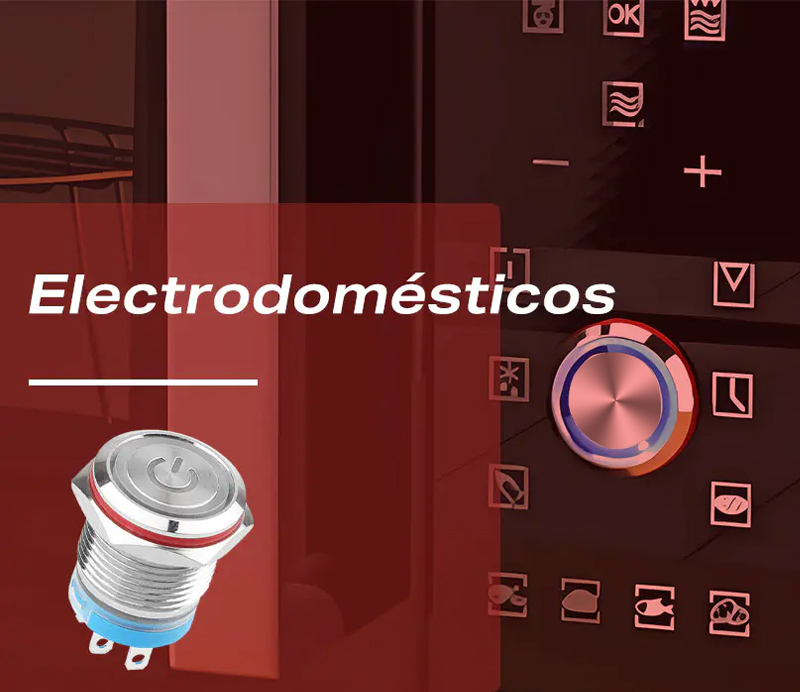Interruptores de botón metálicos económicos